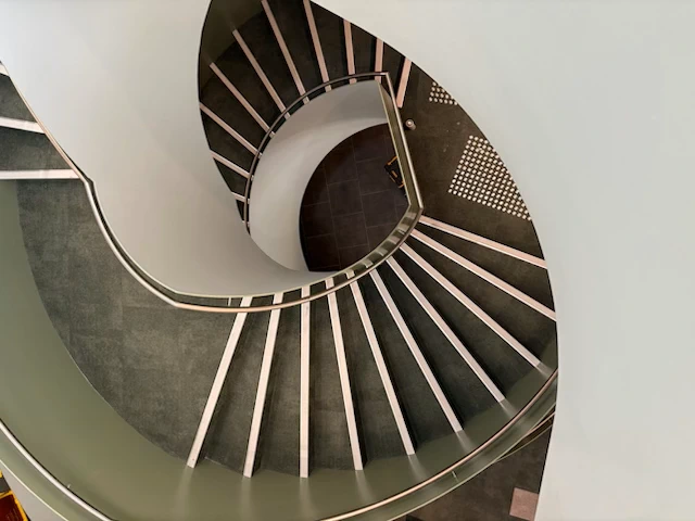 helical stairs rosanna library