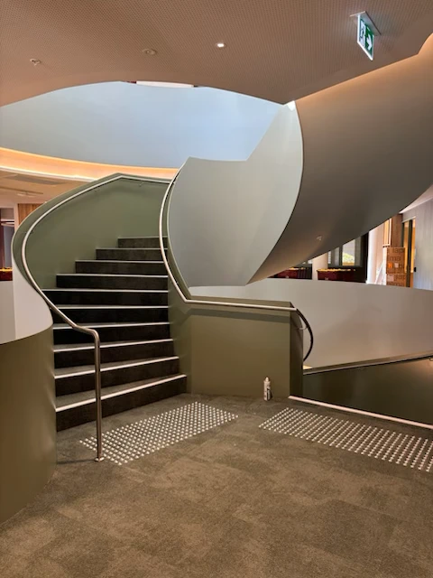 helical stairs rosanna library